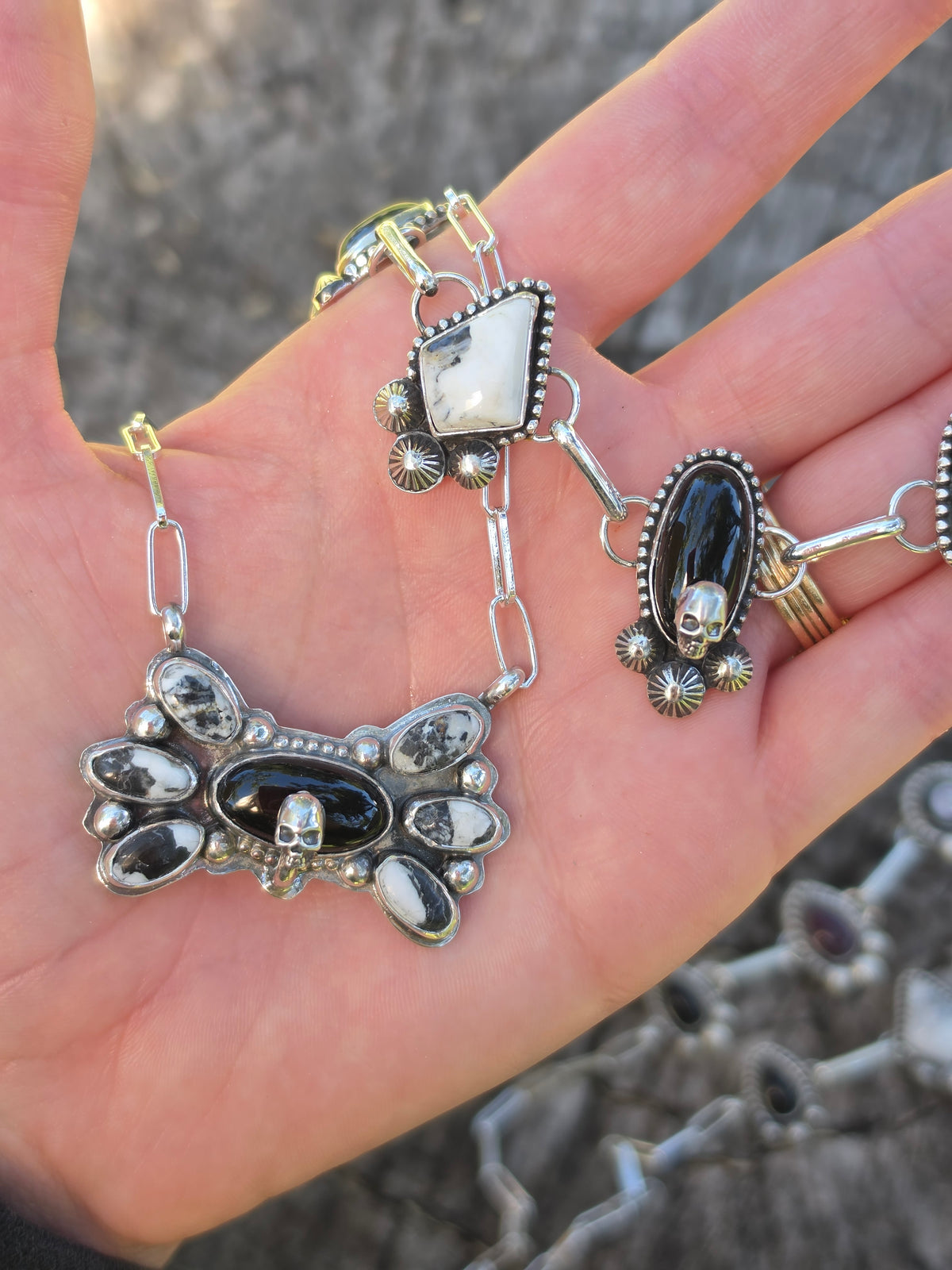 Black Onyx & White Buffalo Necklace
