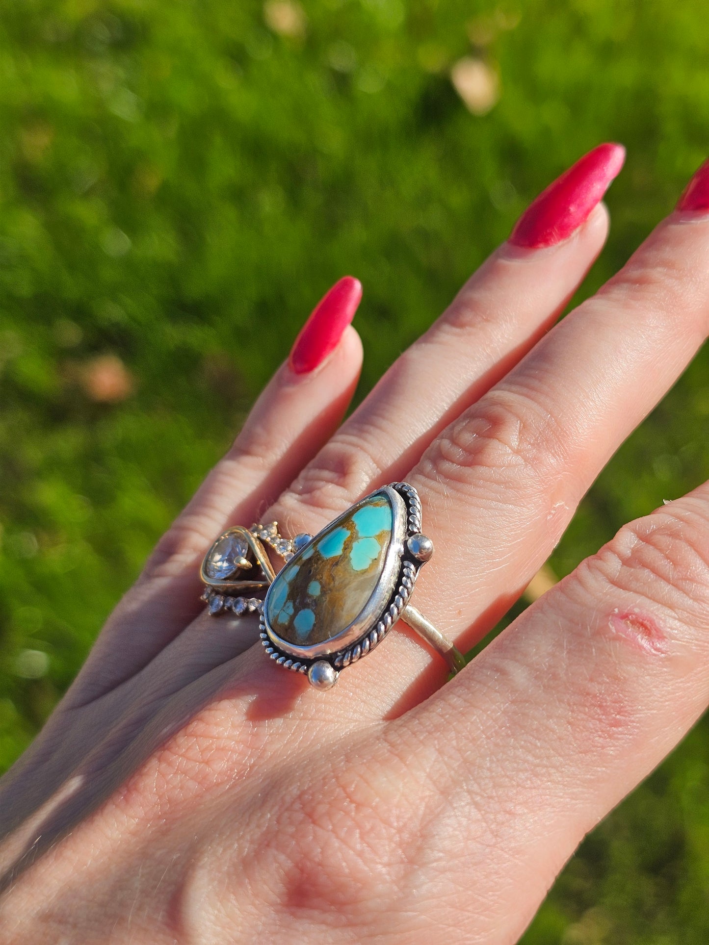 Mine 8 Turquoise Ring