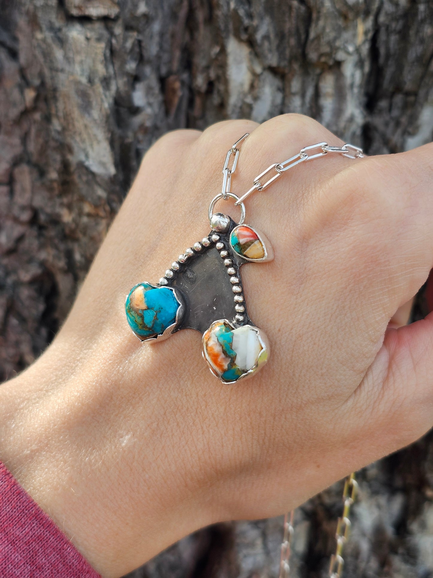 Orange Delilah Cherry Necklace