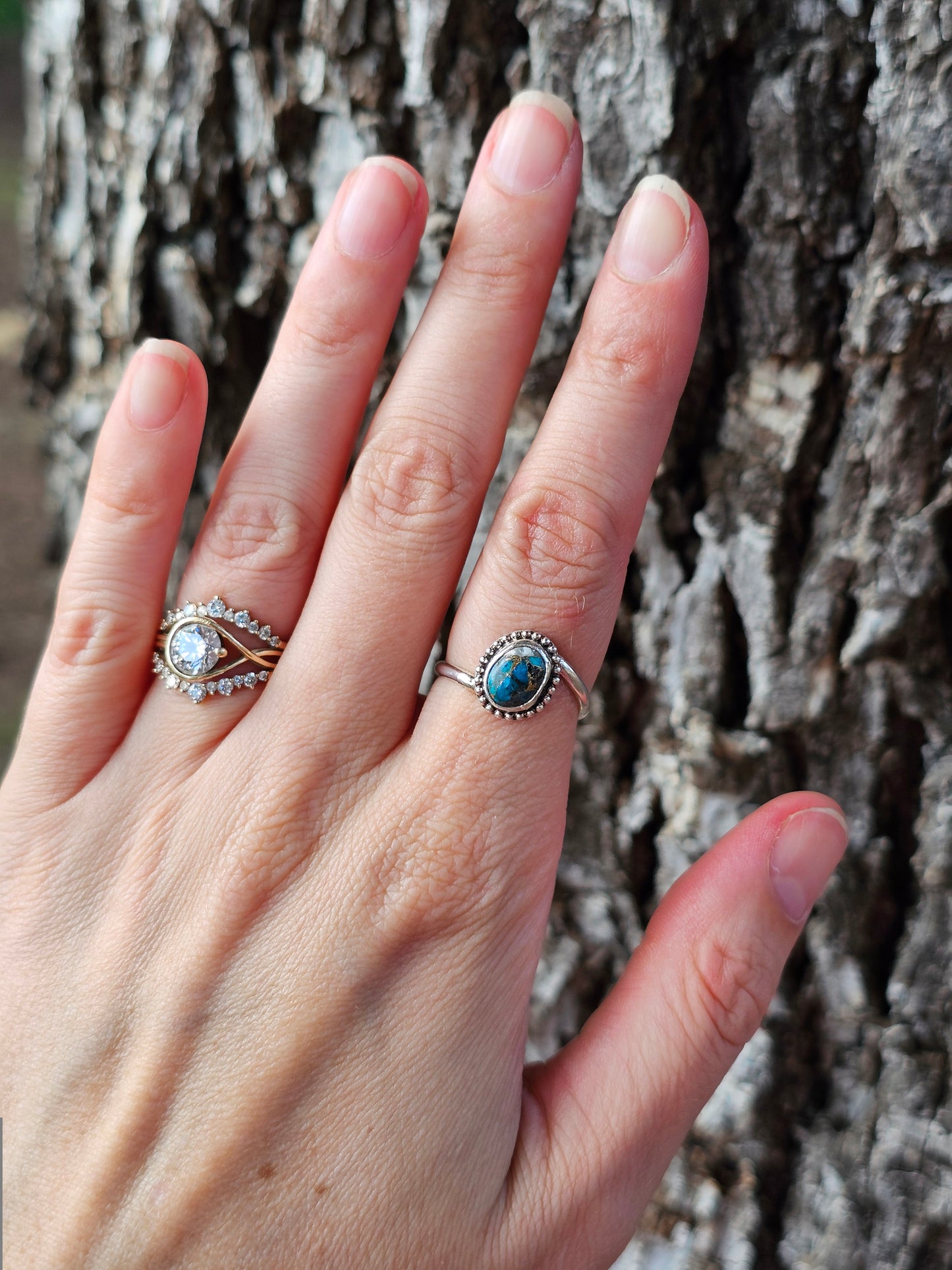 Kingman & White Buffalo Mohave Ring