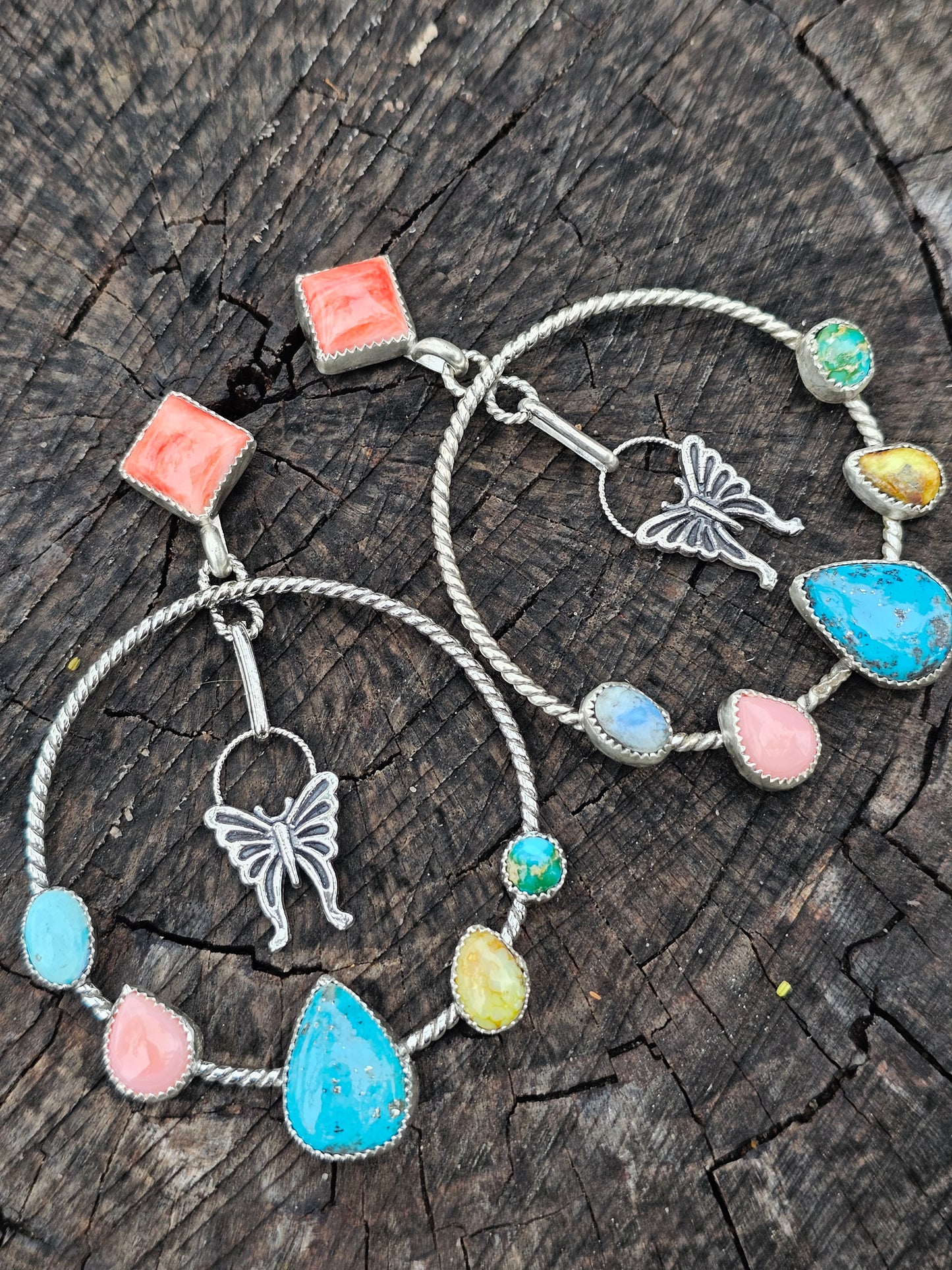 Large Butterfly Hoops