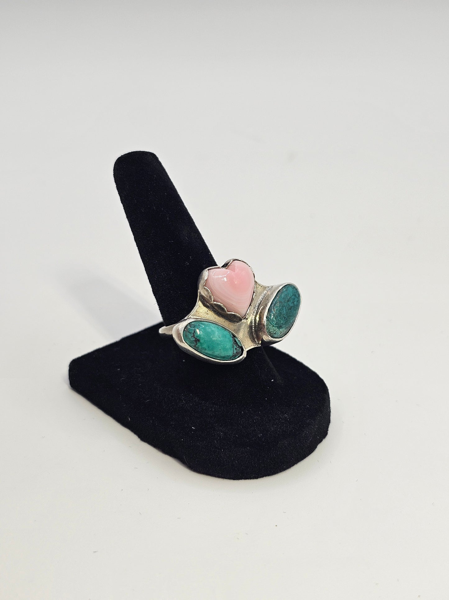 Pink Conch & Tibetan Turquoise
