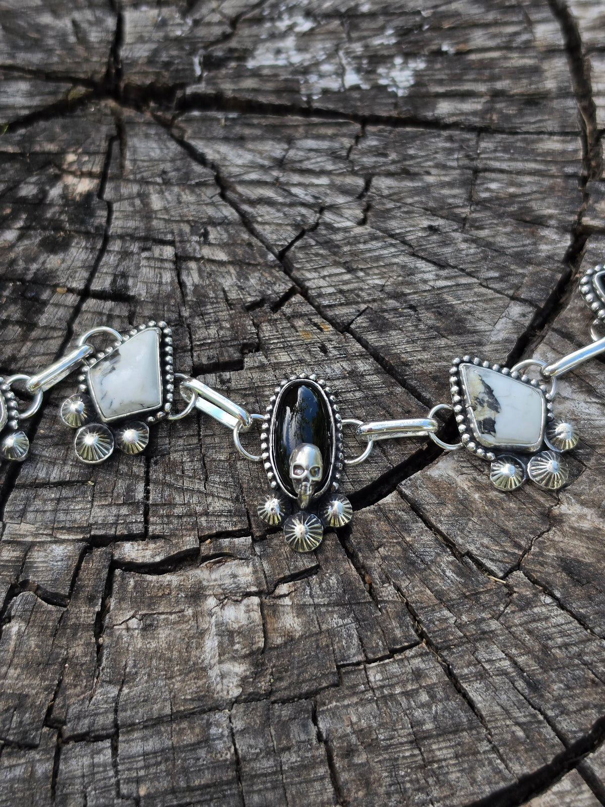 Black Onyx & White Buffalo Choker
