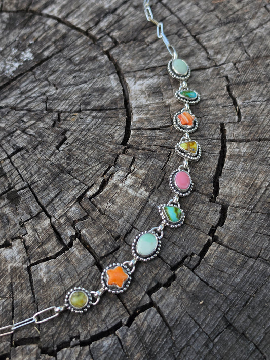 Dainty Multi Stone Choker