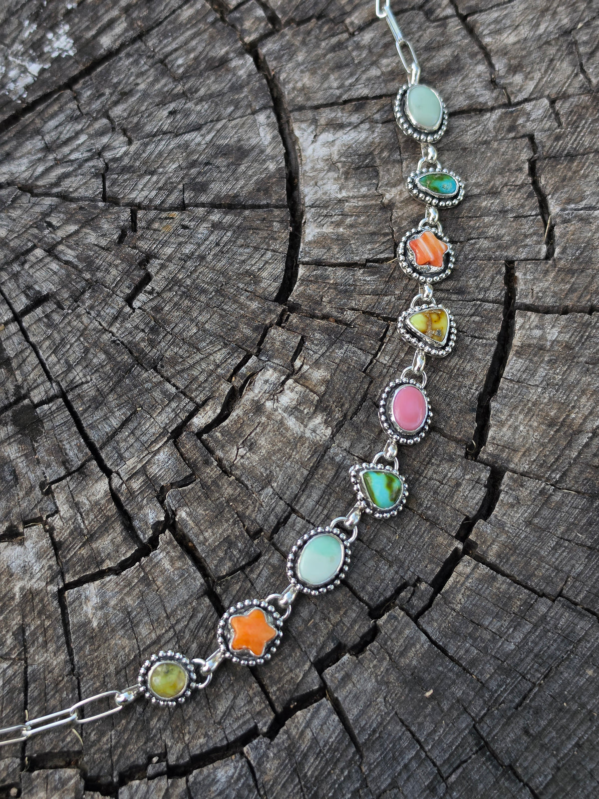 Dainty Multi Stone Choker
