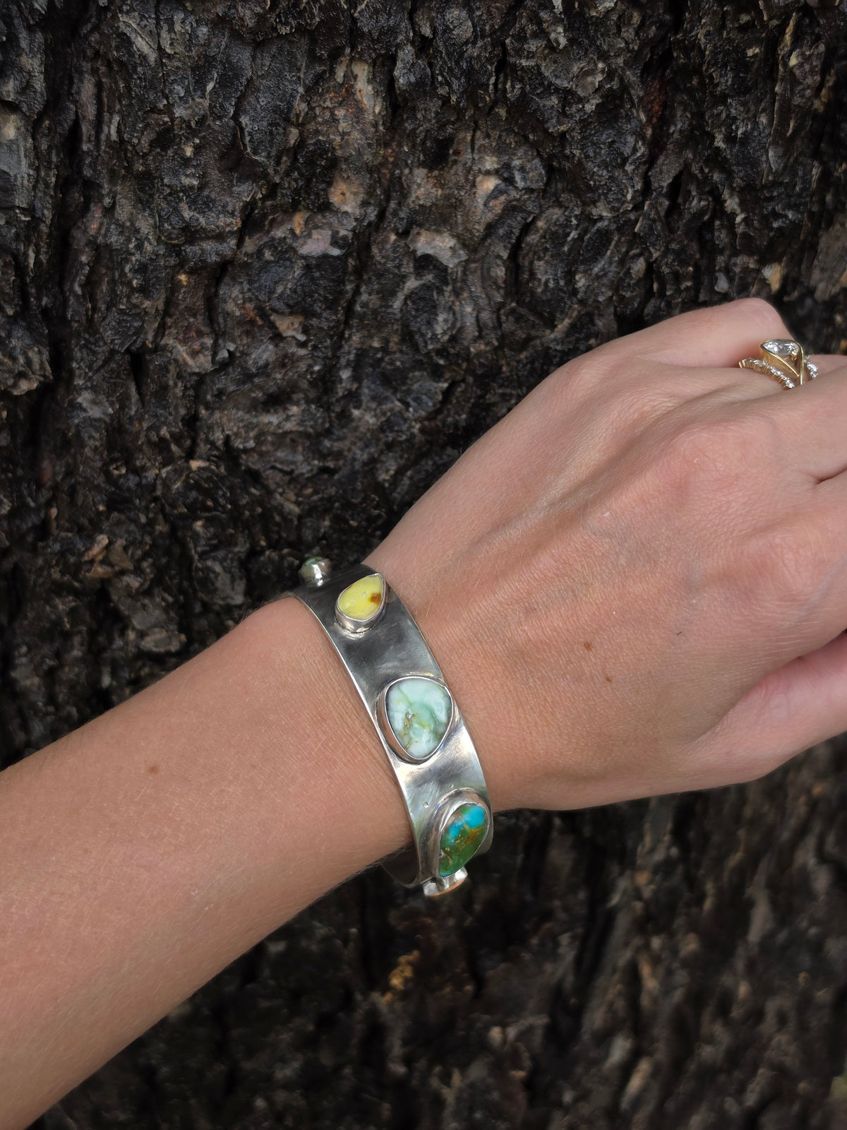 Multi Stone Cuff