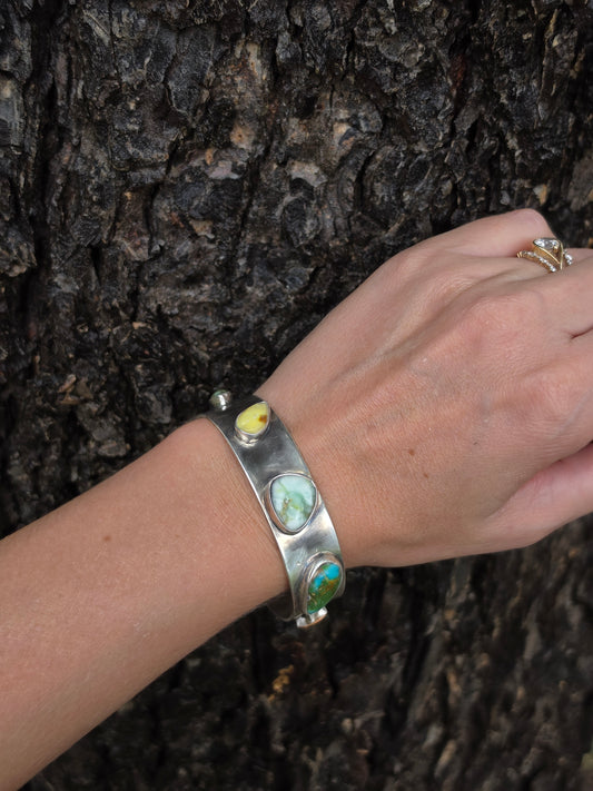 Multi Stone Cuff