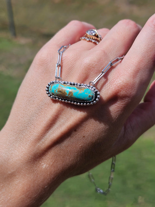 Number Eight Turquoise Necklace
