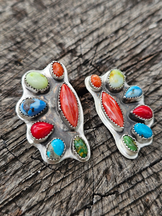 Half Cluster Earrings