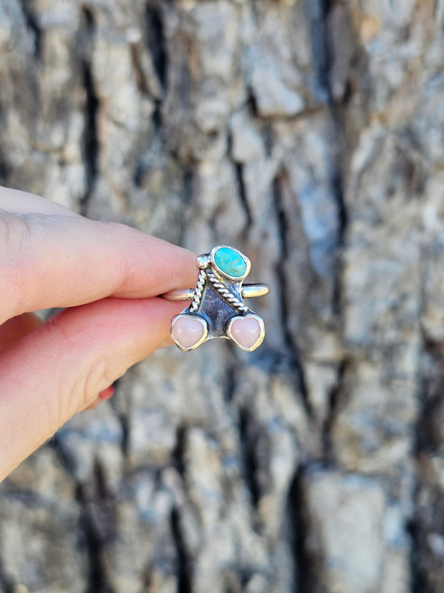 Pink Opal Cherry Ring