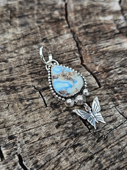 Golden Hills Butterfly Pendant