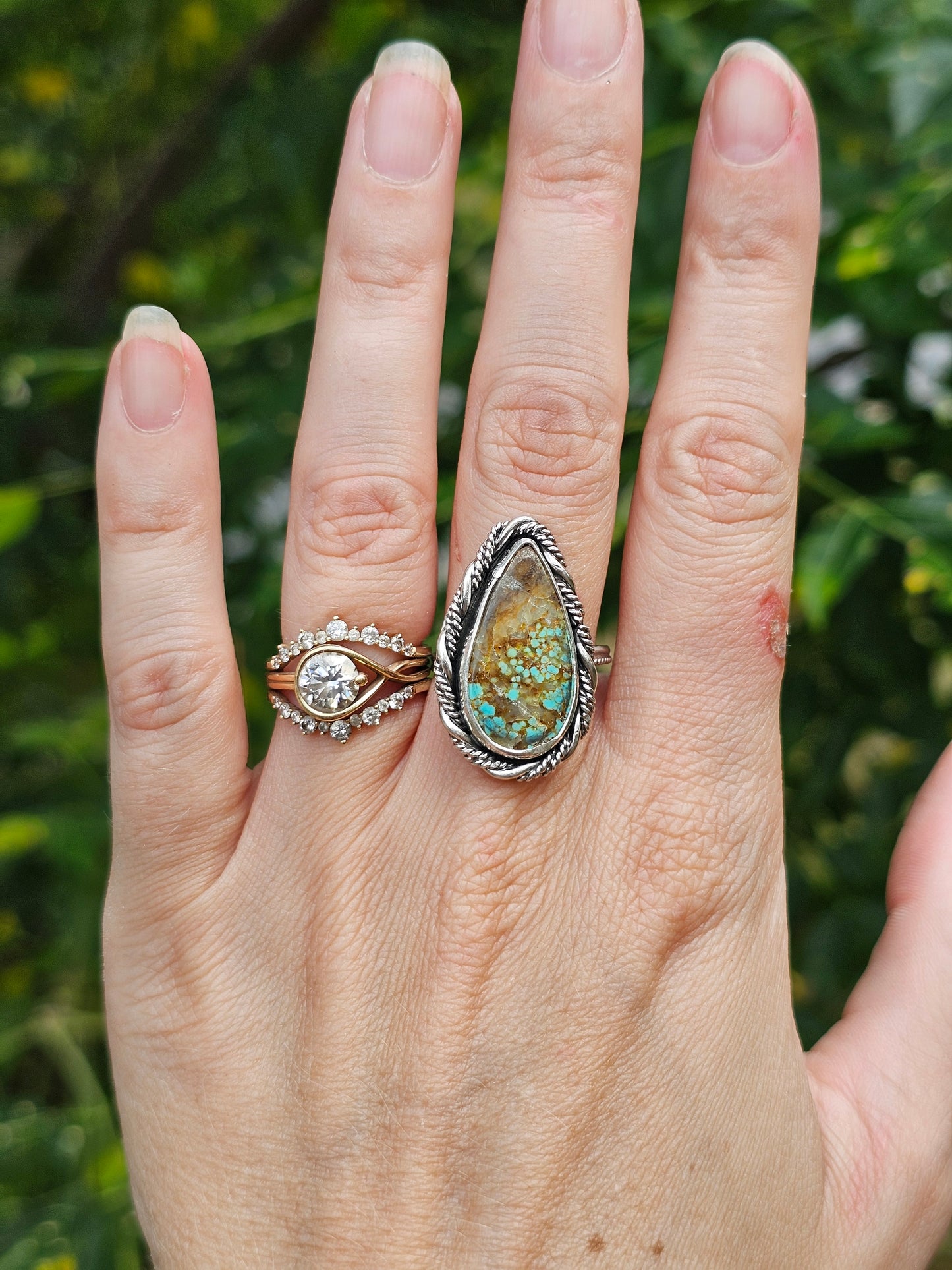 Number Eight Turquoise Ring