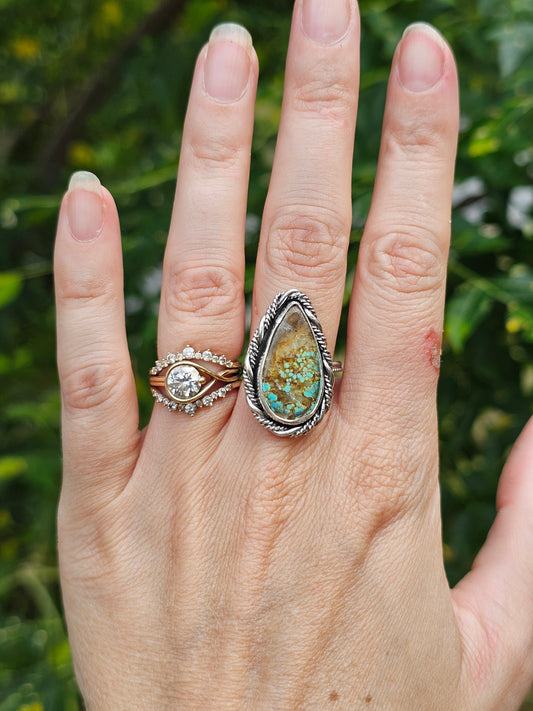 Number Eight Turquoise Ring