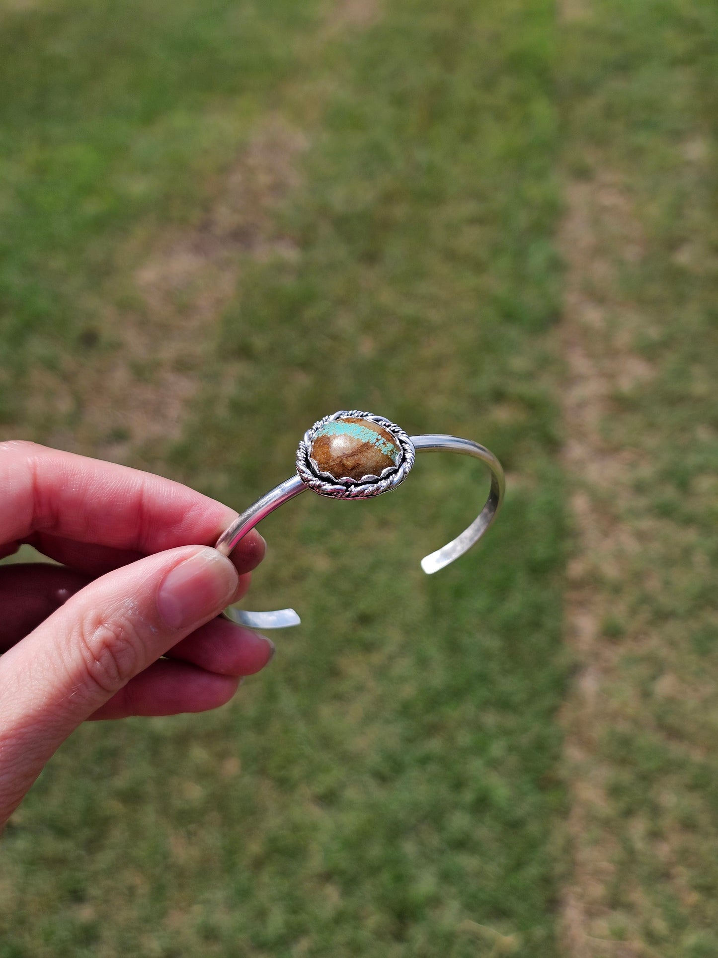 Number Eight Turquoise Cuff