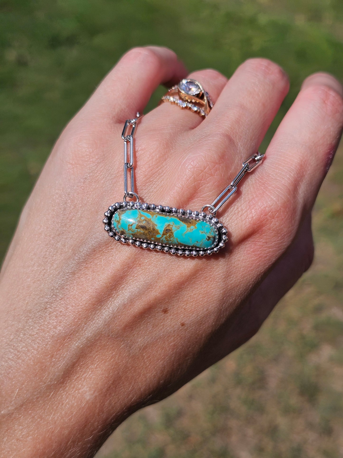 Number Eight Turquoise Necklace