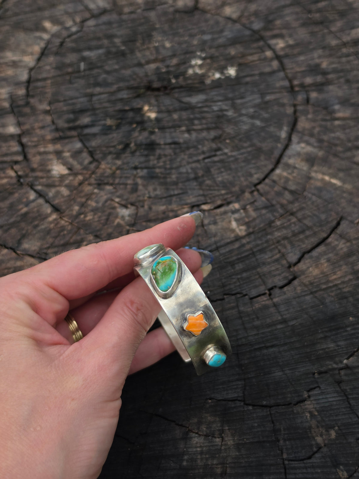 Multi Stone Cuff
