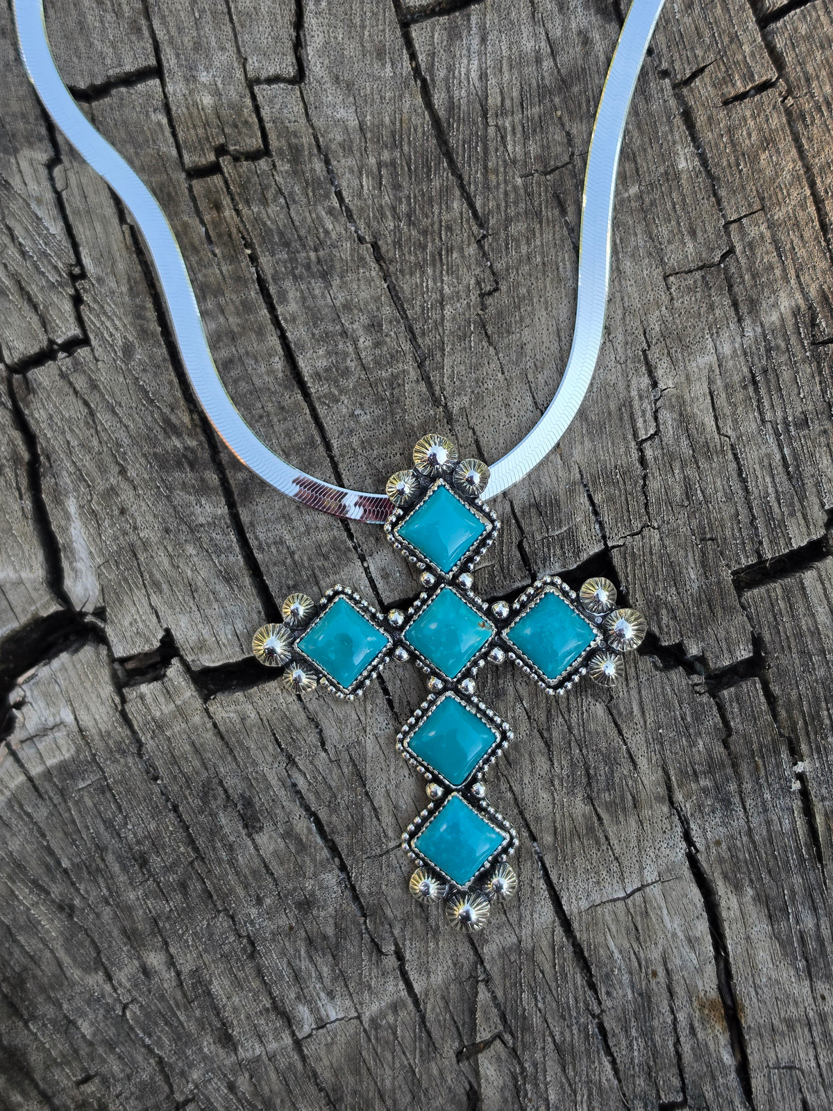 Kingman Cross necklace