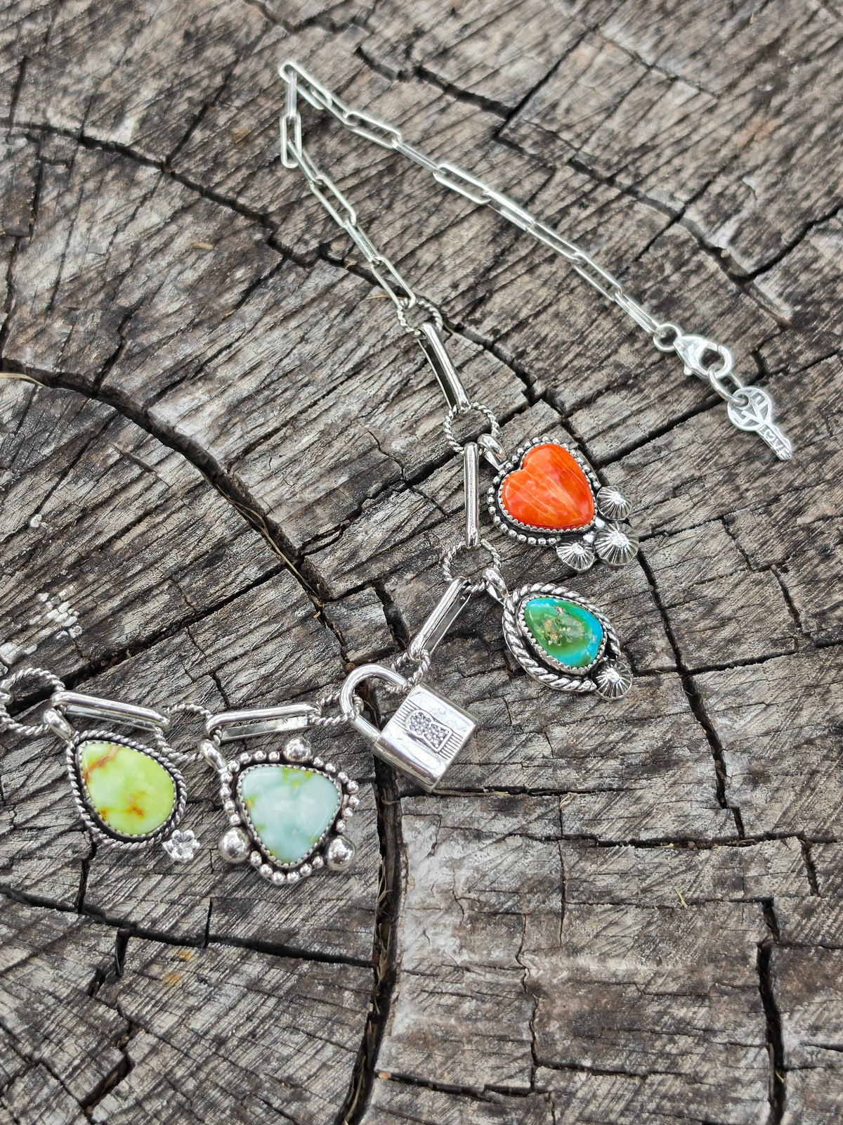Charm Necklace W/Lock & Key