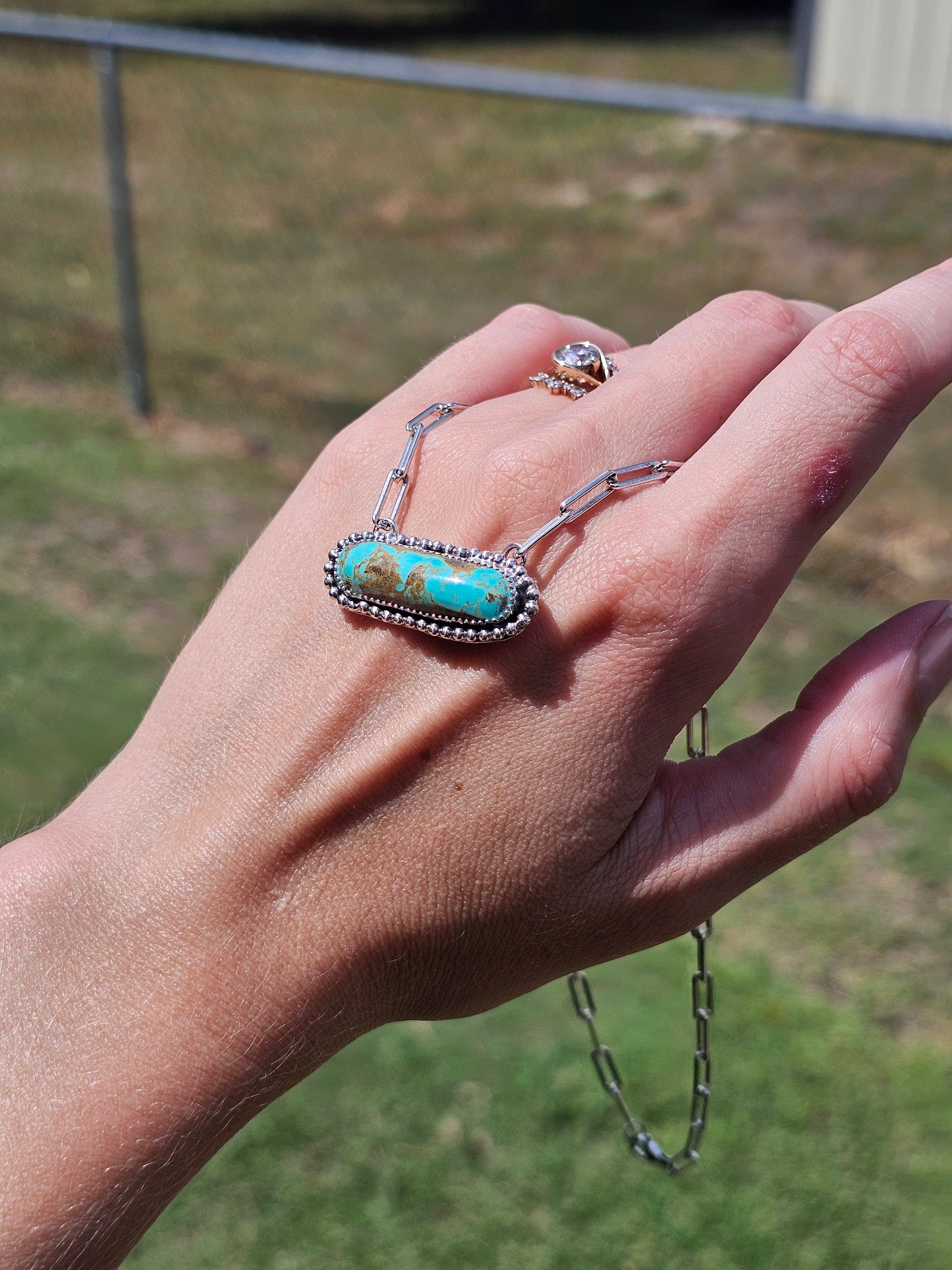 Number Eight Turquoise Necklace