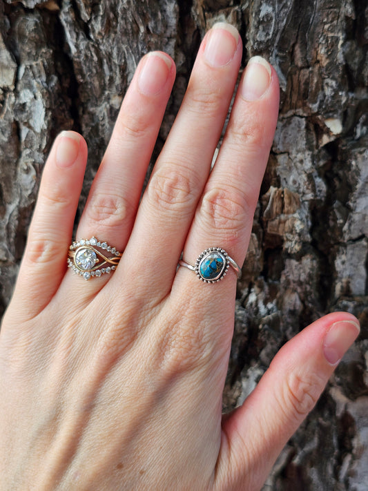 Kingman & White Buffalo Mohave Ring
