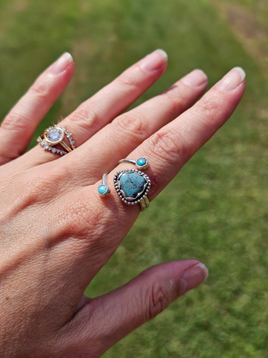Kingman & Tibetan Turquoise Ring