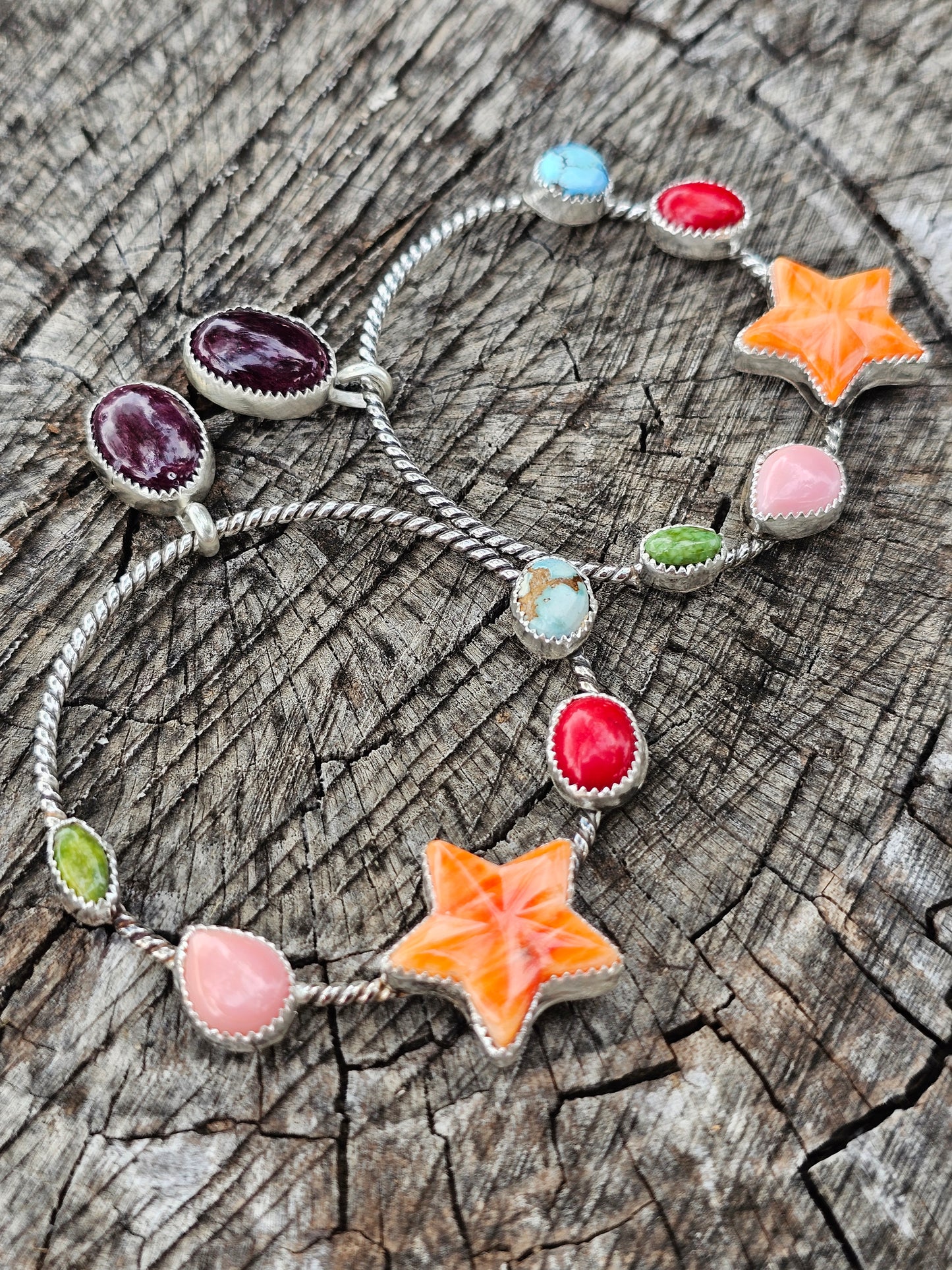 Large Star Hoops Earrings