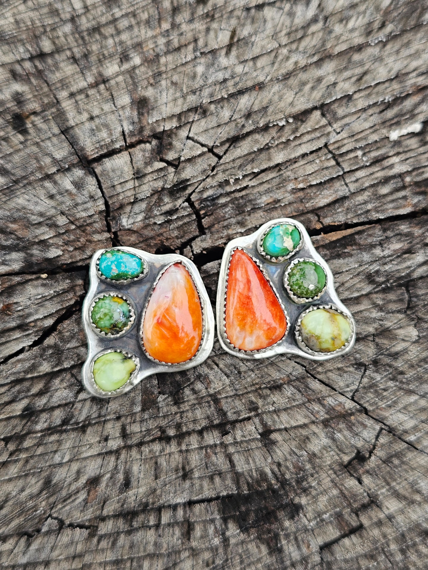 Half Cluster Earrings