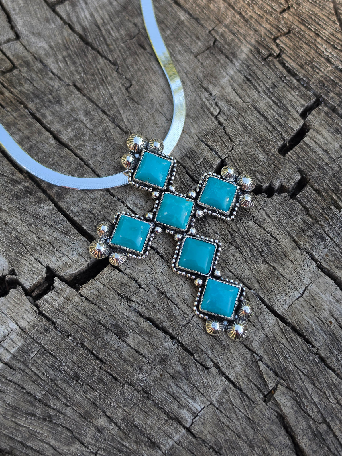 Kingman Cross necklace