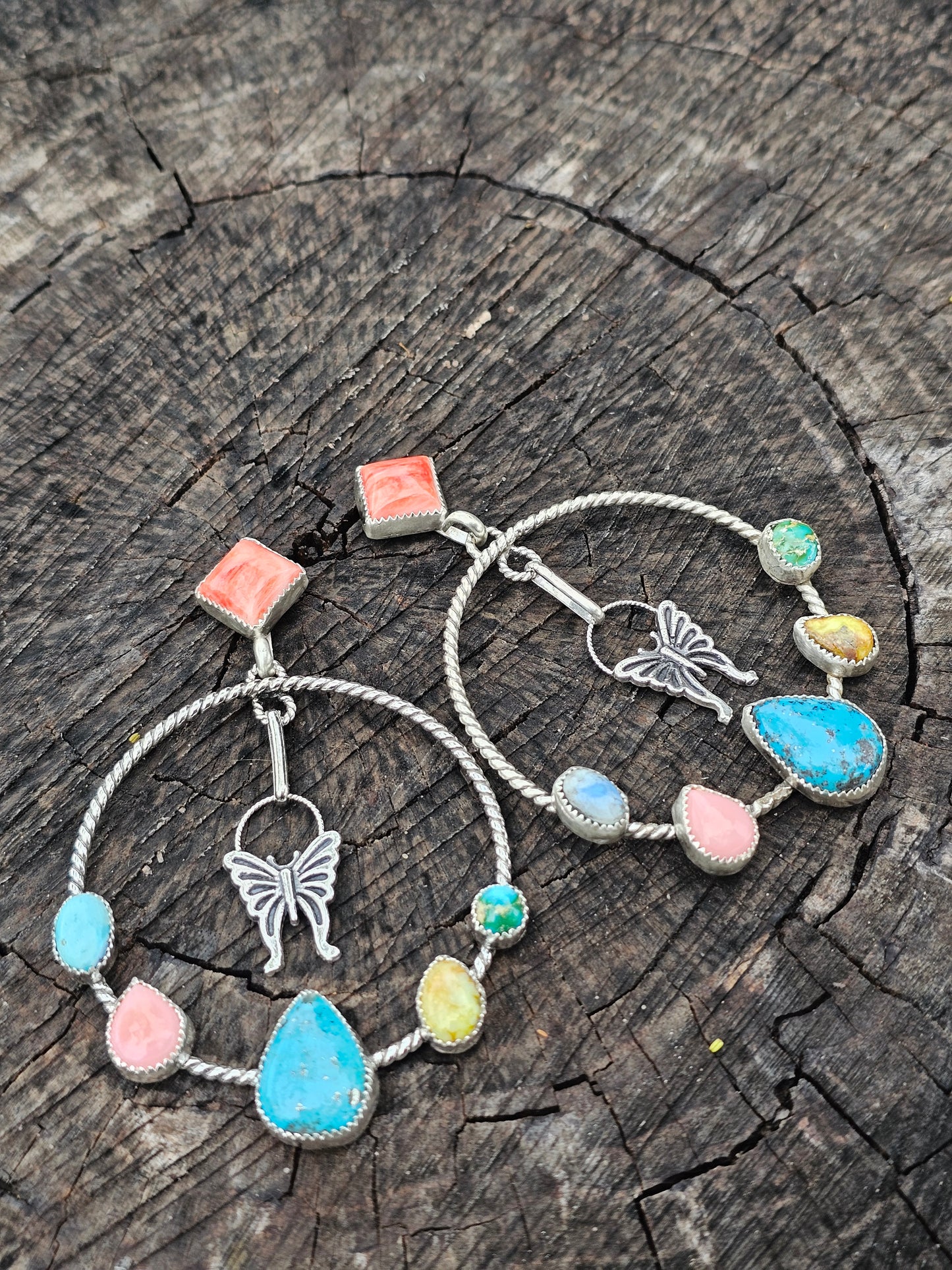 Large Butterfly Hoops