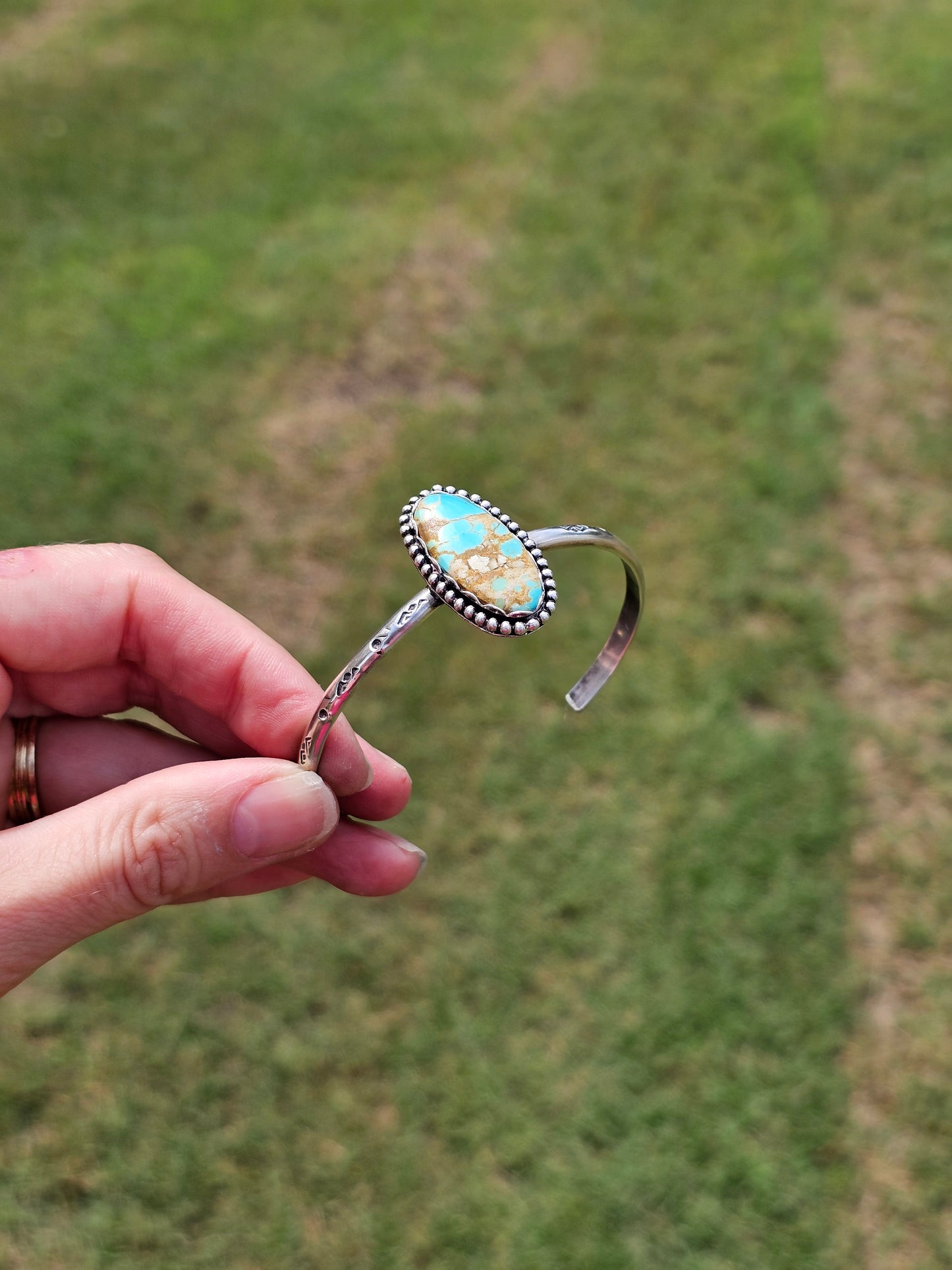 Number Eight Turquoise Cuff