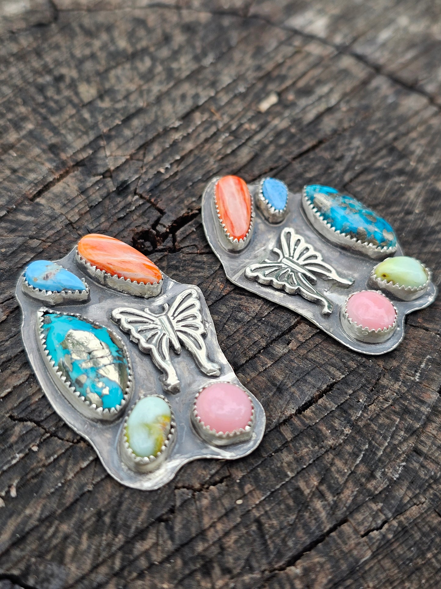 Butterfly Half Cluster Earrings