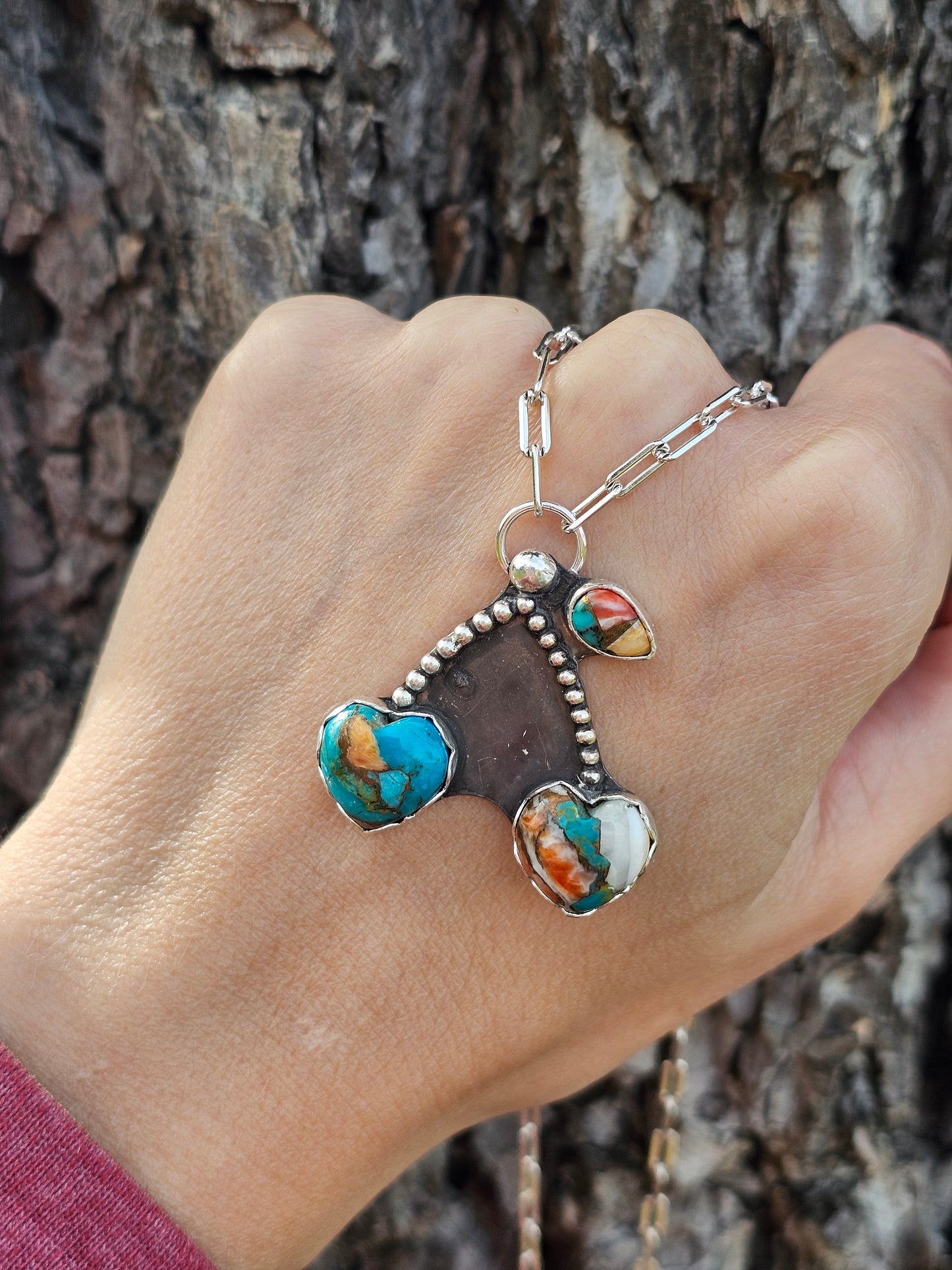 Orange Delilah Cherry Necklace