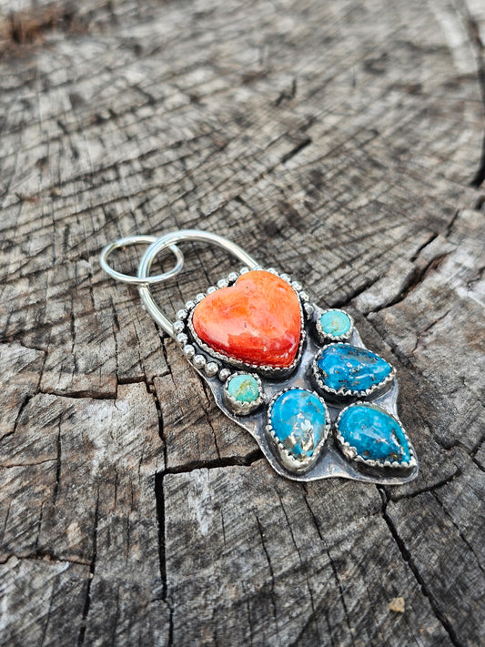 Orange Spiny Pendant