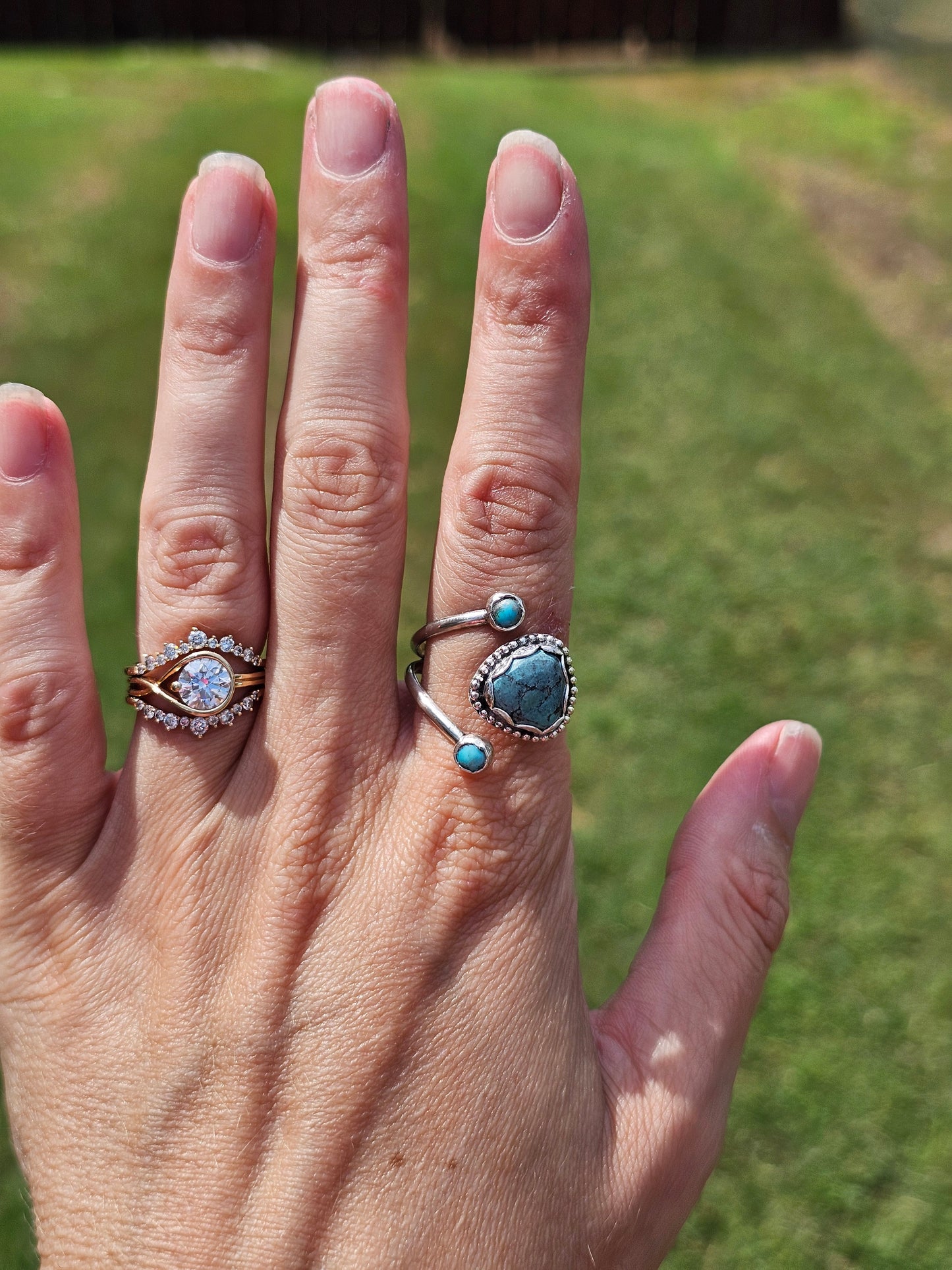 Kingman & Tibetan Turquoise Ring