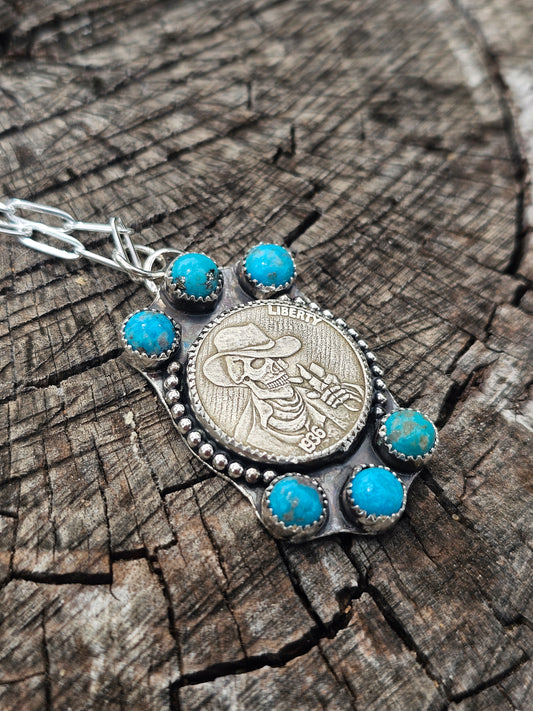 Cowboy Killer Coin Necklace