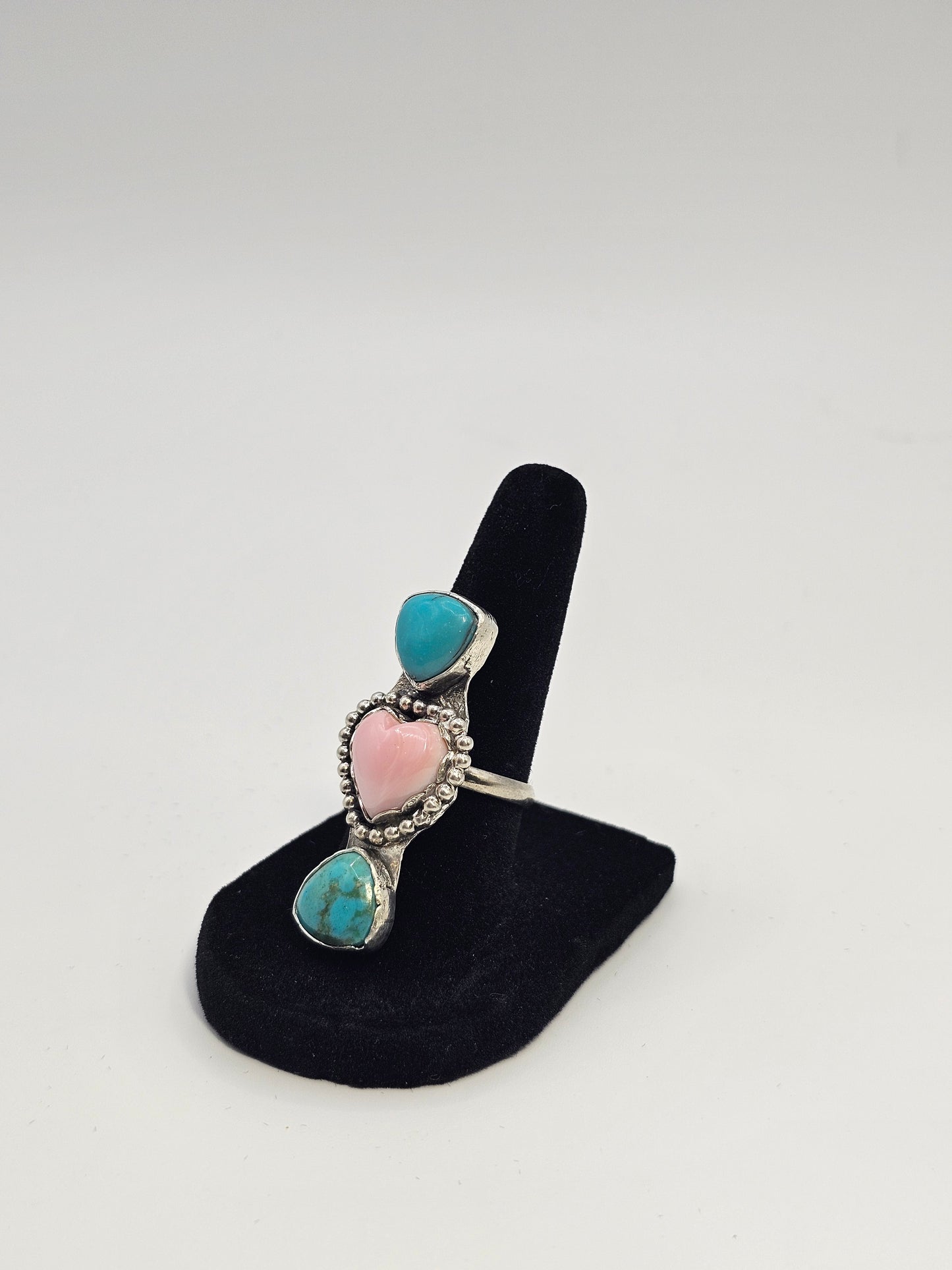 Pink Conch & Tibetan Turquoise