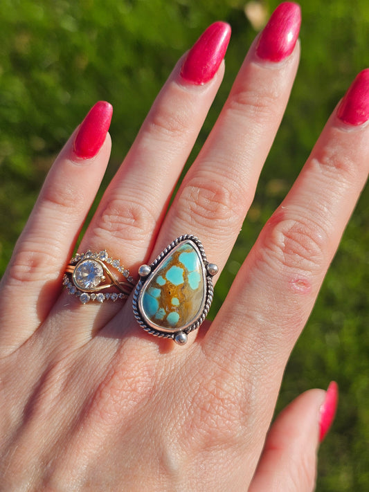 Mine 8 Turquoise Ring