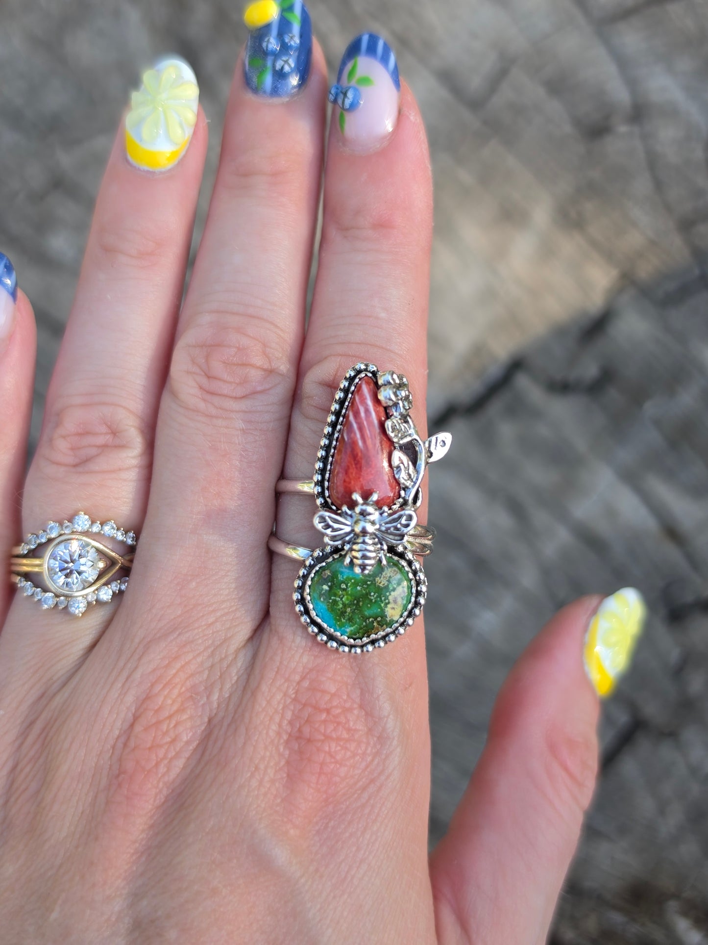 Red Spiny & Sonoran Bee Ring