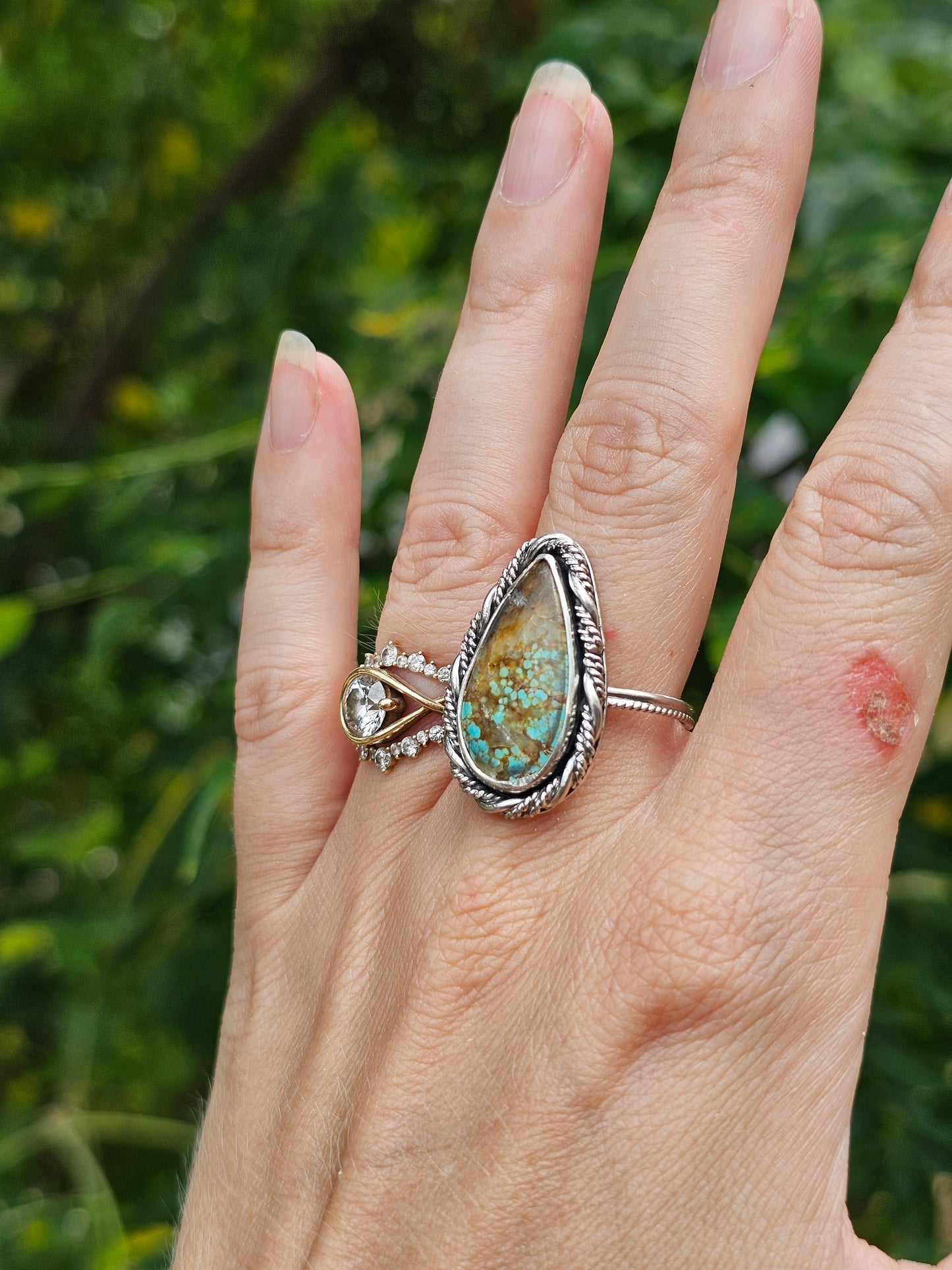 Number Eight Turquoise Ring