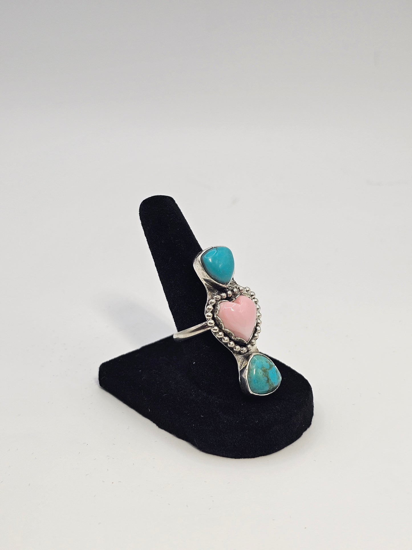 Pink Conch & Tibetan Turquoise