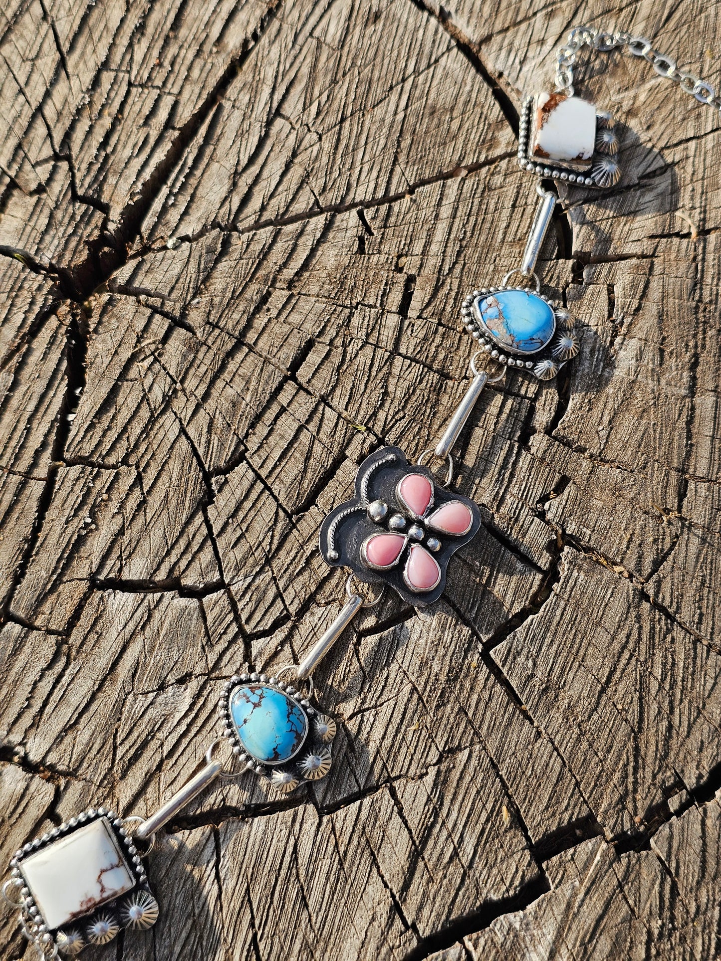 Pink Conch Butterfly Choker
