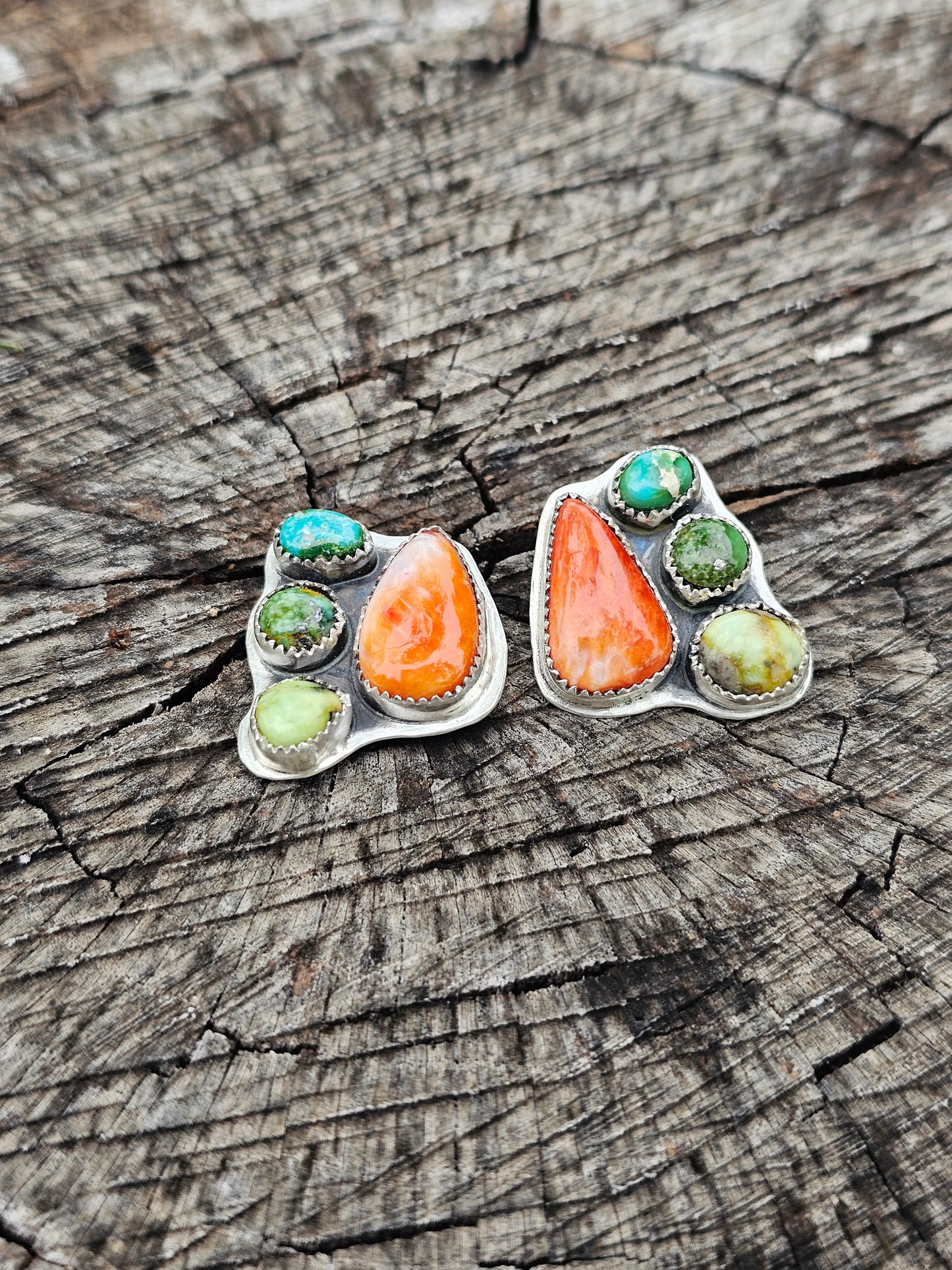 Half Cluster Earrings