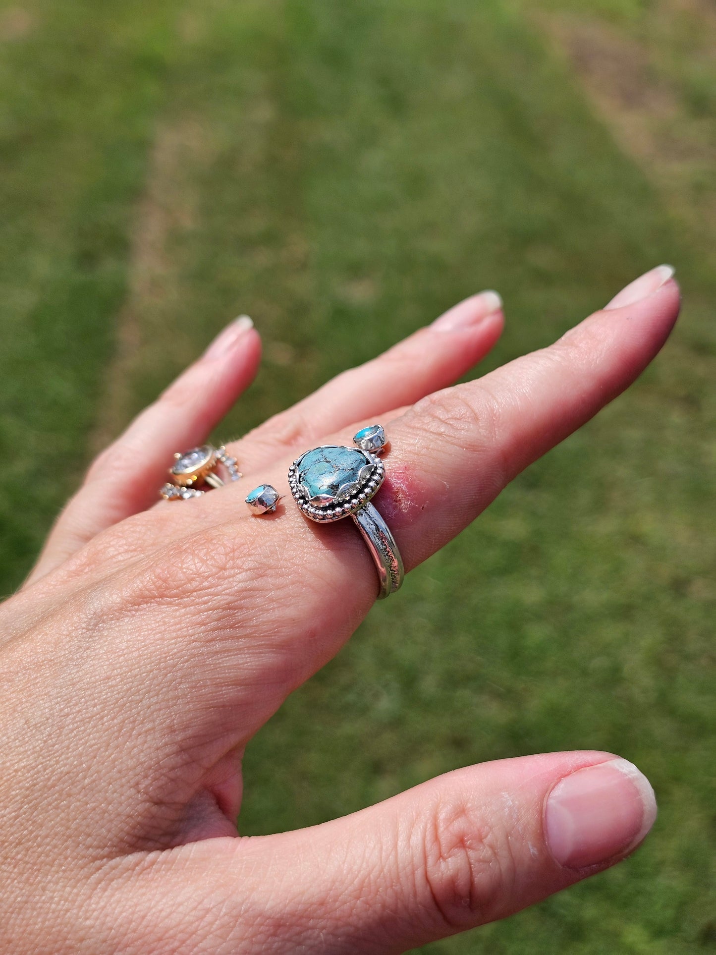 Kingman & Tibetan Turquoise Ring