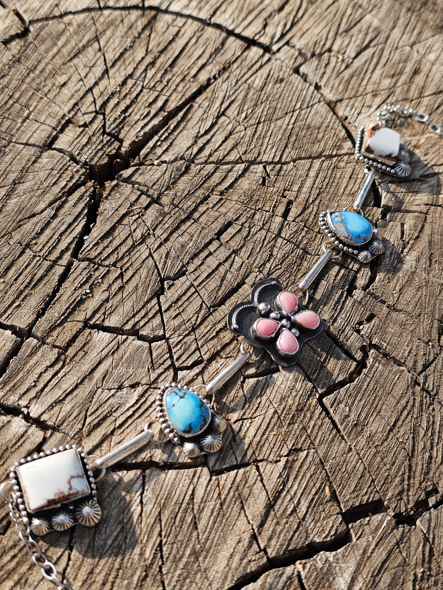 Pink Conch Butterfly Choker