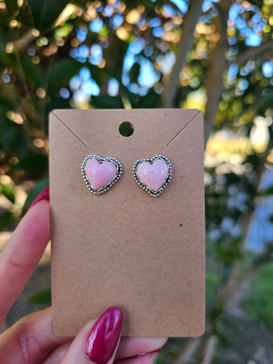 Pink Conch Earrings